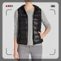 OEM chic slim puffer packable vest for women